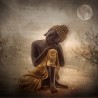 Cuadros Modernos-Cuadro Buda Soñando luz de luna